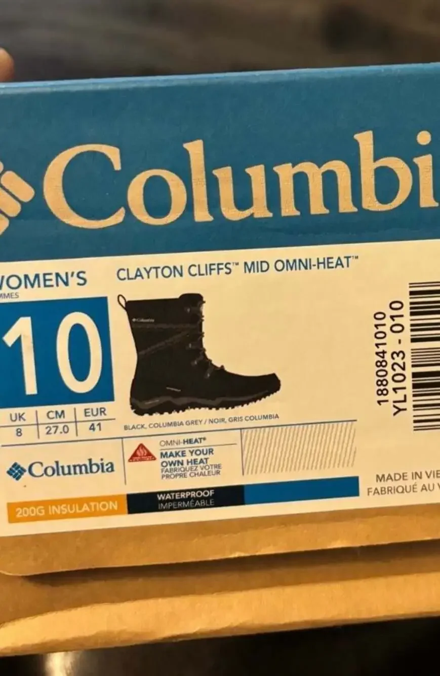 Columbia Clayton Cliffs Mid Omni-Heat Women's Quilted Waterproof Winter Boots